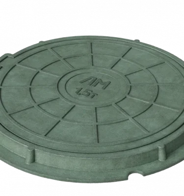 Люк Полимерно-песчаный тип ЛМ (А15) зеленый