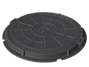 Люк Полимерно-песчаный тип ЛМ (А15) черный