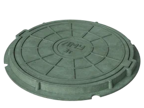 Люк Полимерно-песчаный тип ЛМУ (А30) зеленый